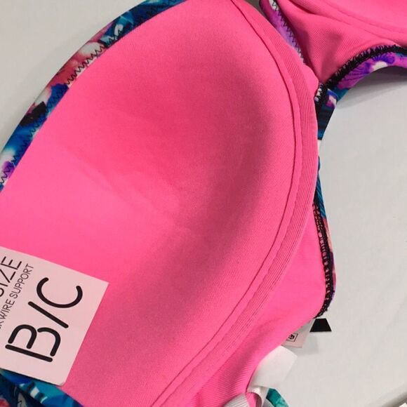 New. Strappy Tropical bra sized bikini set. 34/B-C - Picture 10 of 11